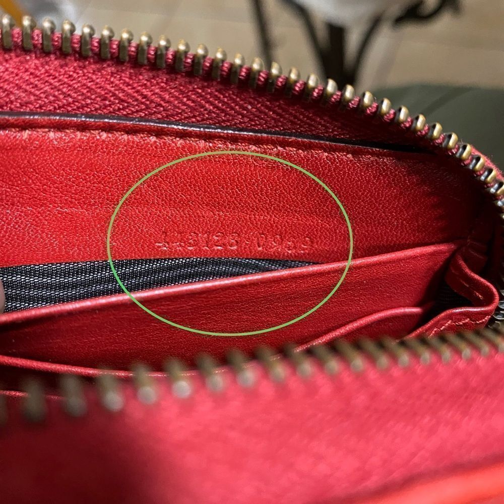 GUCCI GG Marmont Zip Around Wallet Crossbody 💼Red - Picture 7 of 16